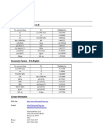 Imperial To Metric Conversion Factors PDF