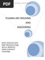 Plasma Arc Welding Machining