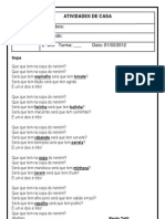 Atividade para 2ºano - , Muito Boa