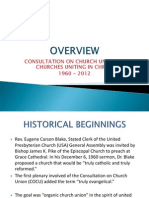 Consultation On Church Union To Churches Uniting in Christ 1960 - 2012