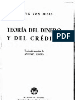 Ludwig Von Mises - Teoria Del Dinero Y Del Credito-(OP)