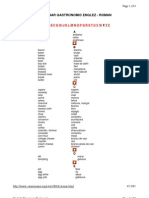 Dictionar Gastronomic ENG - ROM