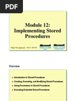 Module 12 Implementing Stored Procedures