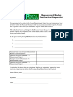 Measurement Pre Form