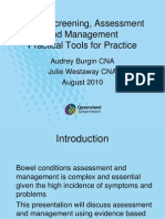 Bowel Screening Assessment and Management Practical Tools For Practice