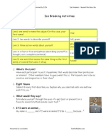 Ice Breaking Activities 1