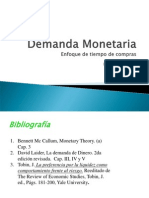 Demanda de Dinero Enfoque Tiempo Compras PDF