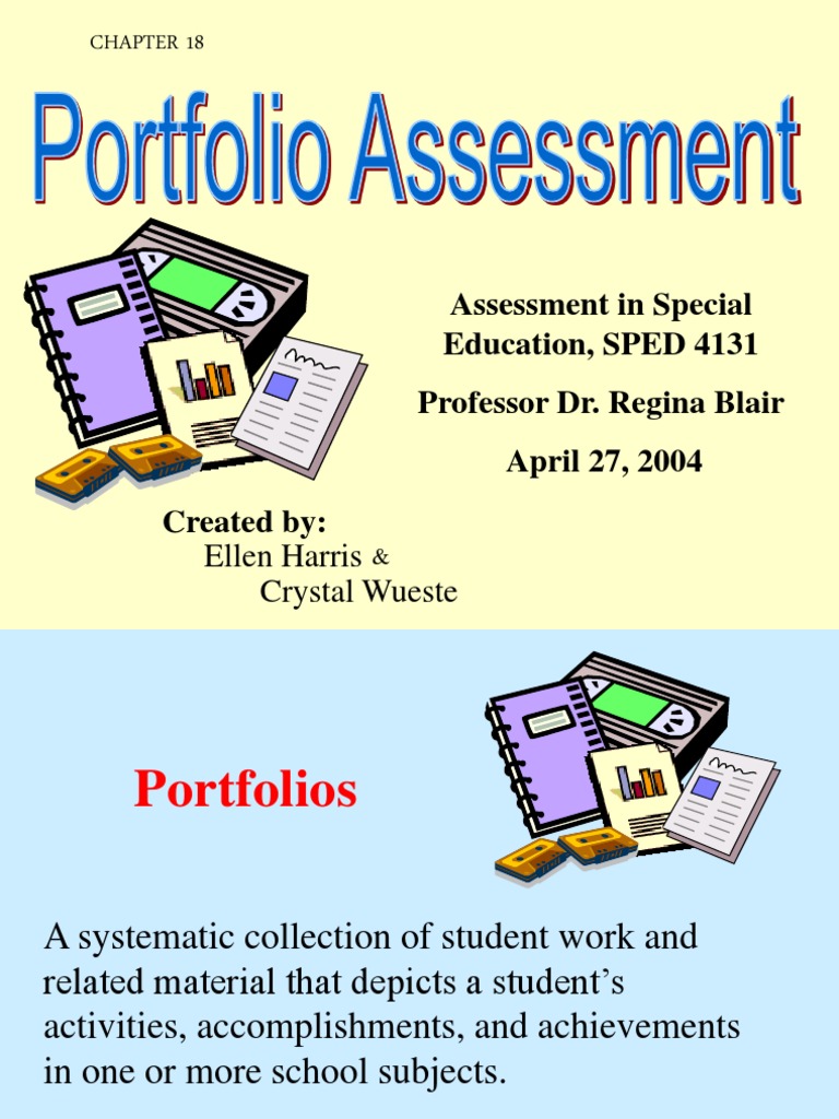 presentation portfolio assessment meaning