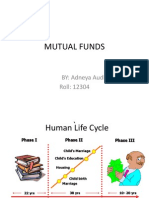 Mutual Funds: BY: Adneya Audhi Roll: 12304