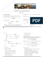 Formulas Matemáticas PDF