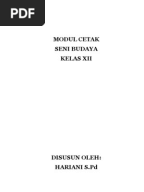 Modul Seni Budaya Kelas XII
