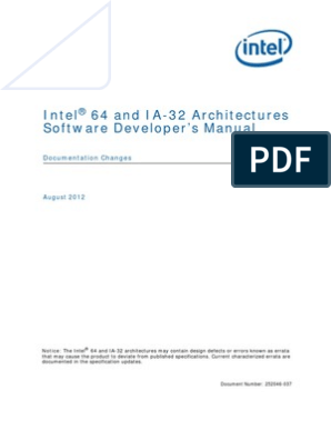 252046 | PDF | X86 Architecture | Central Processing Unit