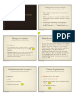 3 the Synoptic Problem