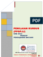 1. Soalan Krb 3013 Penilaian Kursus Prinsip Pengajaran Bacaan