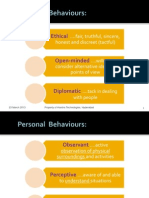 10. Personal Behaviours