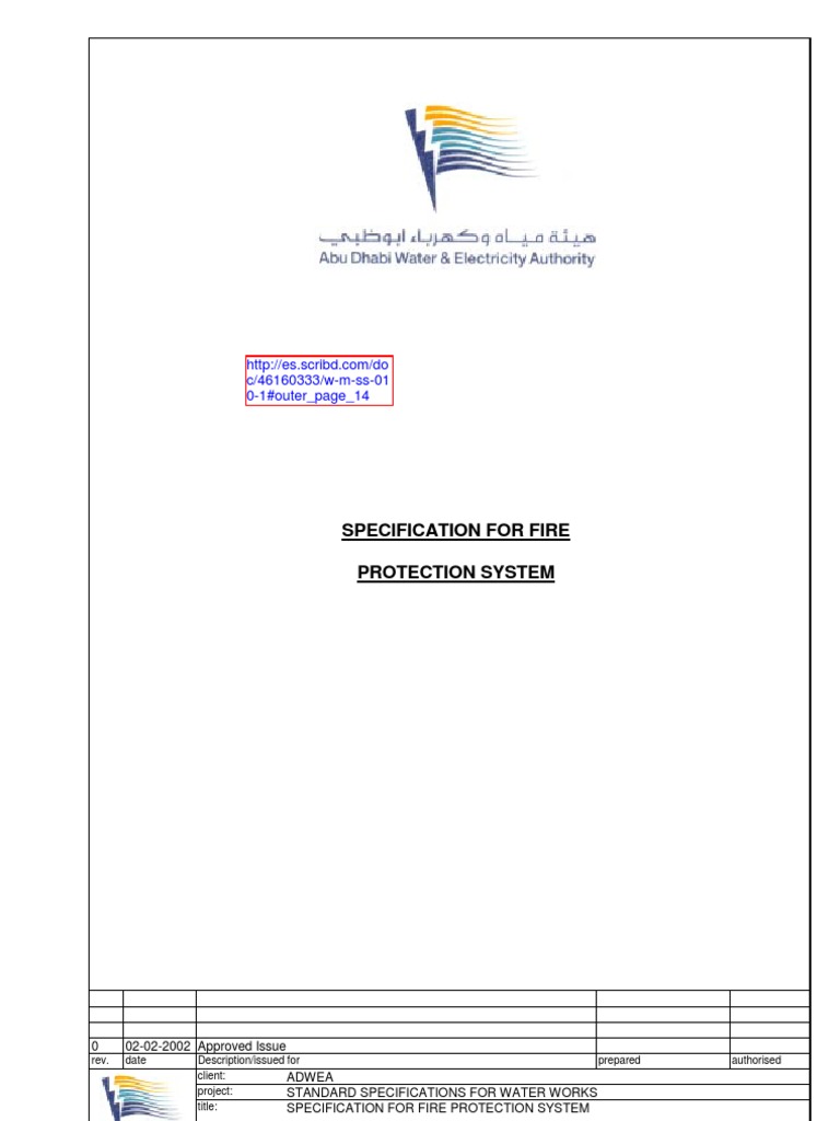 Fire Protection System Specifications | PDF | Fire Sprinkler System ...