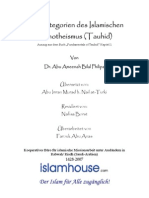Die Kategorien Des Islamischen Monotheismus (Tauhid)