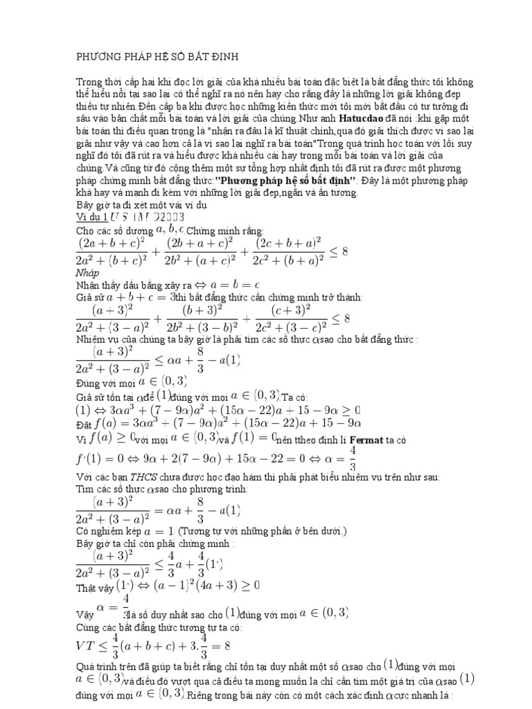 (BDT) PP He So Bat Dinh | PDF