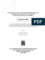 Mihardja, D. K., & W. S. Pranowo (2001) Hubungan Oseanografi & RTRW Kepulauan Seribu
