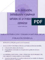 TEMA 17 EVOLUCIÓN, DISTRIBUCIÓN Y DINÁMICA NATURAL DE LA POBLACIÓN ESPAÑOLA