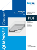 Aquapanel Cement Board Floor