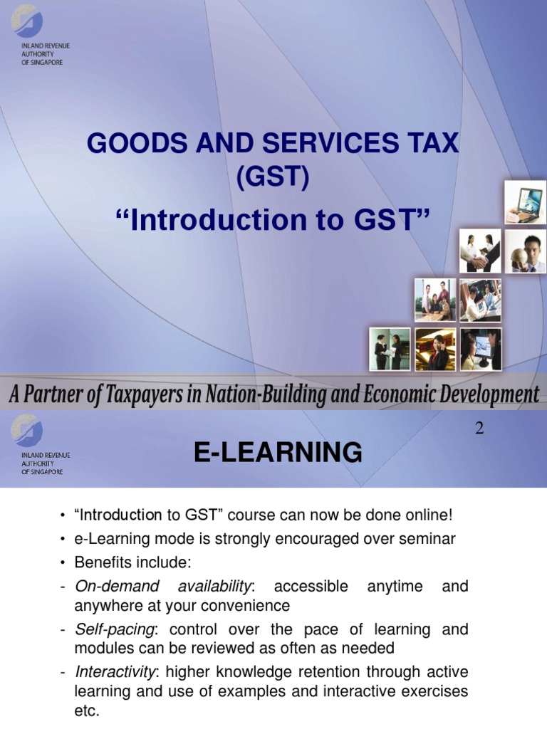 Introduction to GST E-Learning Course | PDF | Value Added Tax | Invoice