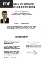 Chapter4 (2W) - Signal Modeling - Statistical Digital Signal Processing and Modeling