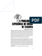EXPERIÊNCIA NO ENSINO DA FILOSOFIA