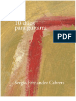 10 Duos Para Guitarra Sergio Fernandez Cabrera (Libro)