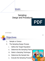 Chapter Eleven: Sampling: Design and Procedures