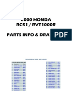 Honda RVT1000R (RC51) 2000 Parts Manual and Microfiches