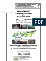 Laporan Akhir Perencanaan Dan Nota Perhitungan Penyusunan Detail Engineering Design (Ded) Infrastruktur Desa Di Provinsi Nanggroe Aceh Darussalam (Desa Pantoen Makmur)