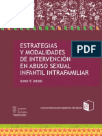Estrategias y Modalidades de Intervencion en Abuso Sexual Infantil Intrafamiliar Marzo 2012