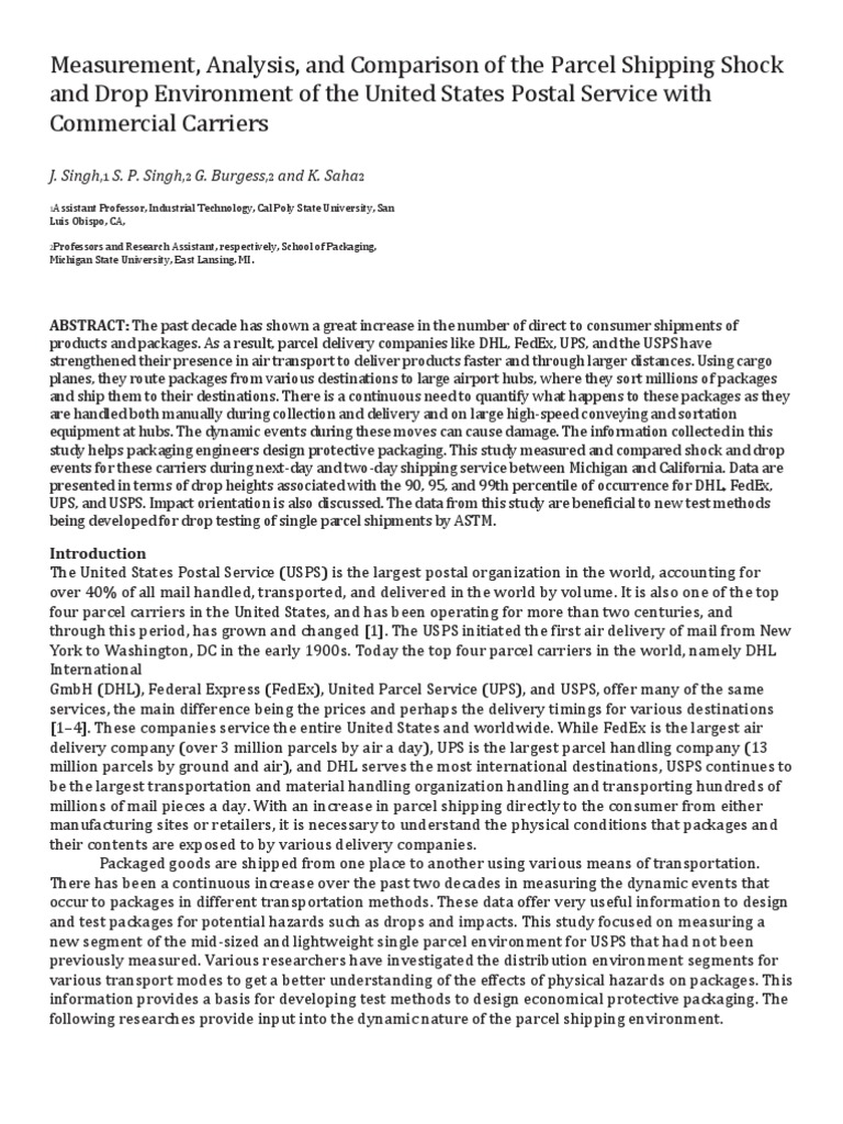 Comparison of DHL Fedex Ups Usps | PDF | United Parcel Service | United ...