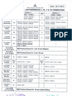 SEE Timetable BE (Autonomous) I, III, V, VII Sem Dec2012-Jan2013