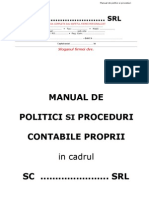Manual Politici Si Proceduri Contabile Sc... SRL Schita