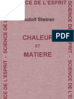Rudolf Steiner - Chaleur Et Matière - GA 321 PDF
