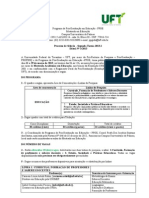 Edital Mestrado em Educação 2013