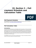 Volume VI, Section 3 - Pell Payment Schedule and Calculation Table