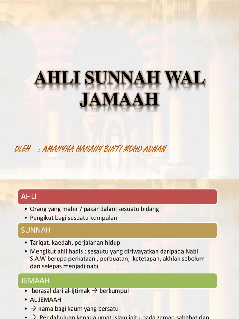 Ahli Sunnah Wal Jamaah Pdf