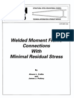 Welded MomFrame Conn Min Residual Stress Oct_99