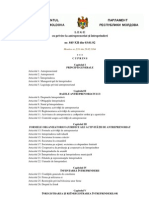 L E G E Cu Privire La Antreprenoriat Si Intreprinderi NR 845 Din 03 Ianuarie 1992