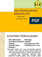 pertemuan 1 - mineralogi 2013