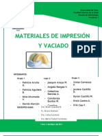 Informe Seminario Materiales de Impresión y Vaciado Definitivo