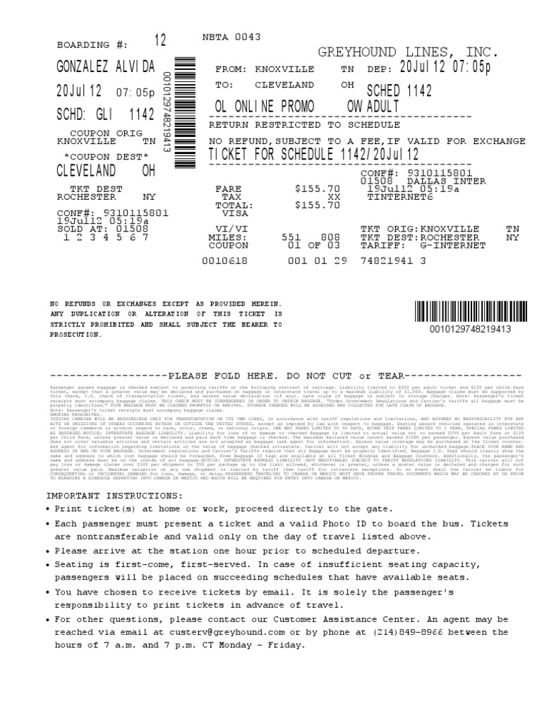 Tickets PDF | PDF