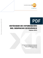 Estandar Informacion Despacho Economico