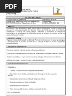 Plano de Ensino Atletismo 1