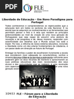 Liberdade de Educação - Um Novo Paradigma para Portugal