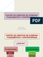 Conteo de Hidratos de Carbono Fundamentos y Controversias - Ma Isabel Rosón