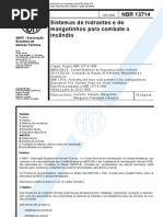 NBR 13714 - Sistema de hidrantes e mangotinhos e acessórios